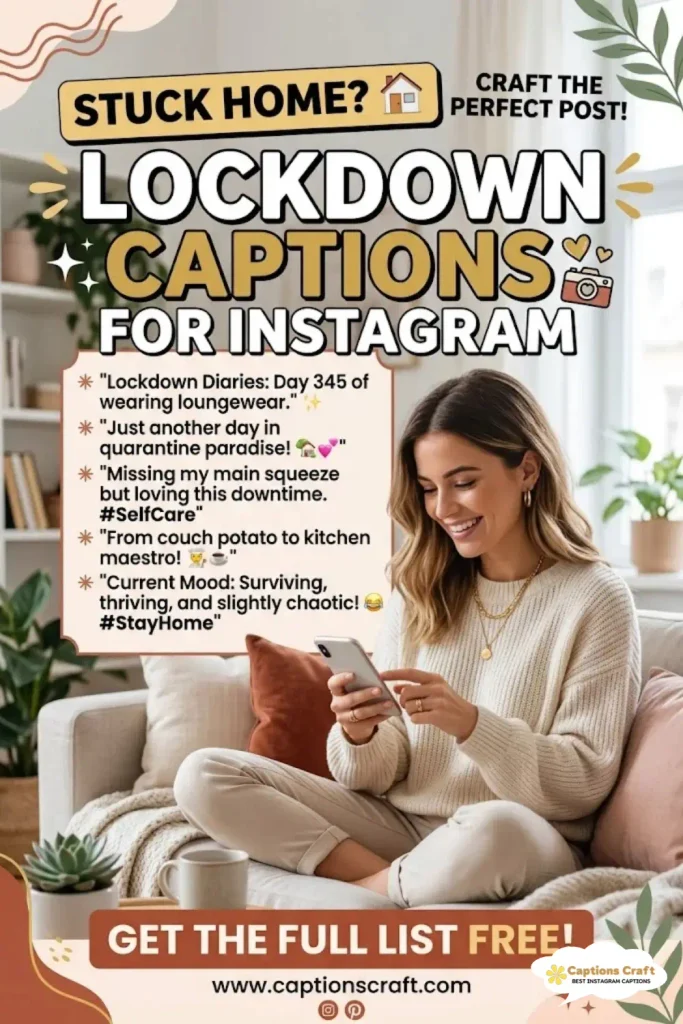 147+ Lockdown Captions For Instagram Inspiring and Relatable Content