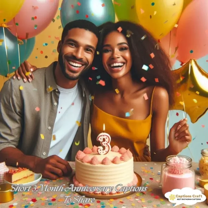 Short 3 Month Anniversary Captions To Share