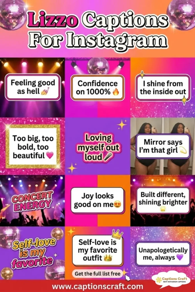 147+ Powerful Lizzo Captions For Instagram And Quotes That Radiate Confidence and Joy