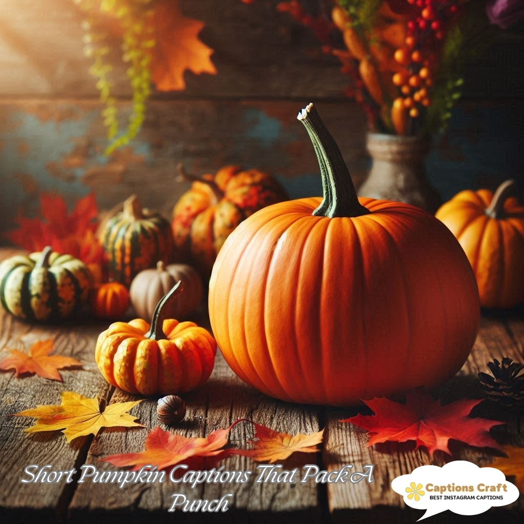 Short Pumpkin Captions That Pack A Punch