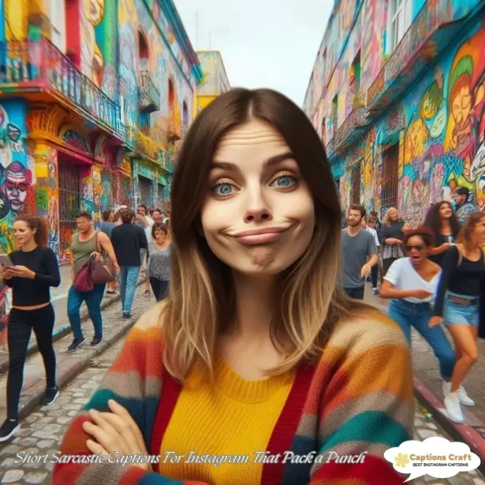 Short Sarcastic Captions For Instagram That Pack a Punch