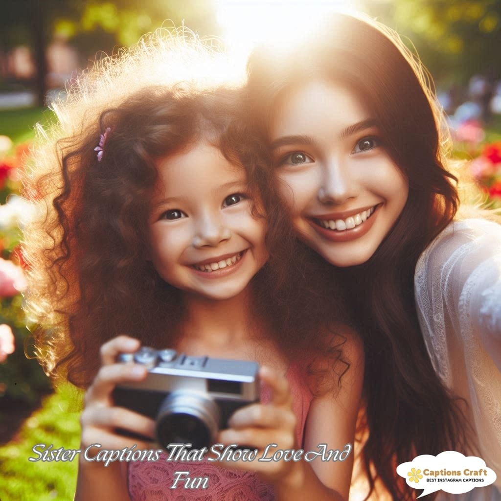 125+ Heartfelt Sister Captions For Instagram and Quotes to Celebrate Your Bond