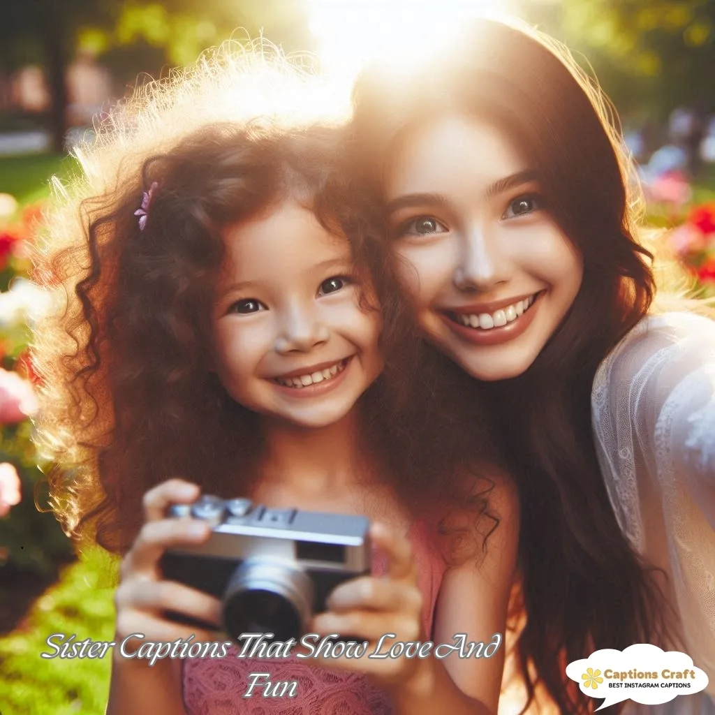 125+ Heartfelt Sister Captions For Instagram and Quotes to Celebrate Your Bond