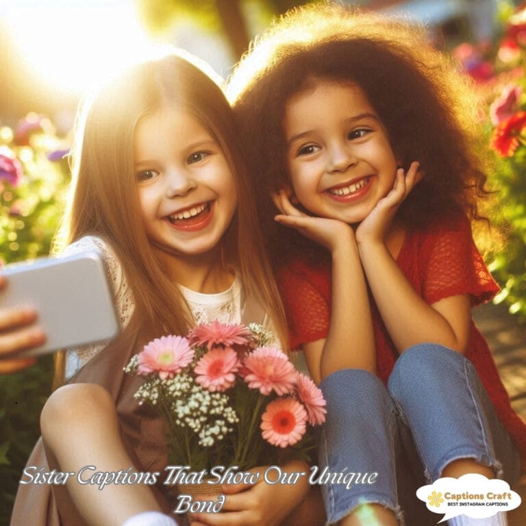 125+ Heartfelt Sister Captions For Instagram And Quotes To Celebrate ...