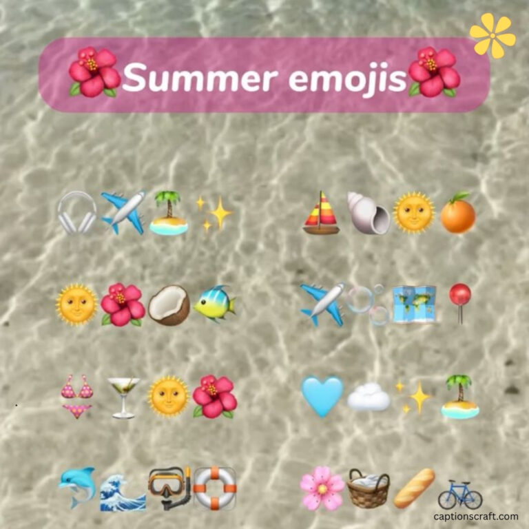 Summer Emoji Captions For Instagram