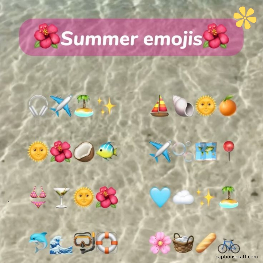 200+ Summer Emoji Captions For Instagram to Brighten Your Feed ZZy 12 Summer Emoji Captions For Instagram