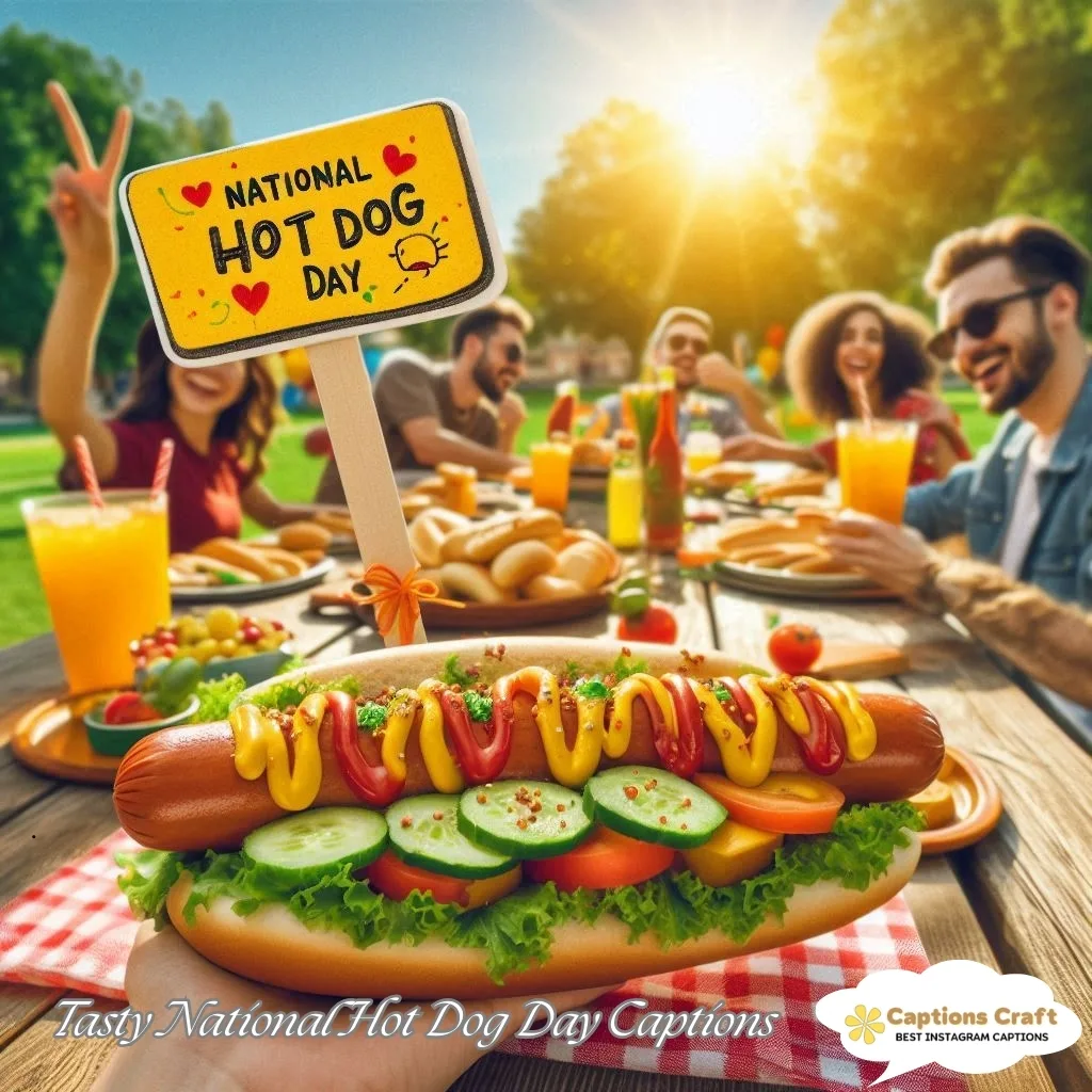 125+ Sizzling National Hot Dog Day Captions and Quotes to Celebrate the Fun