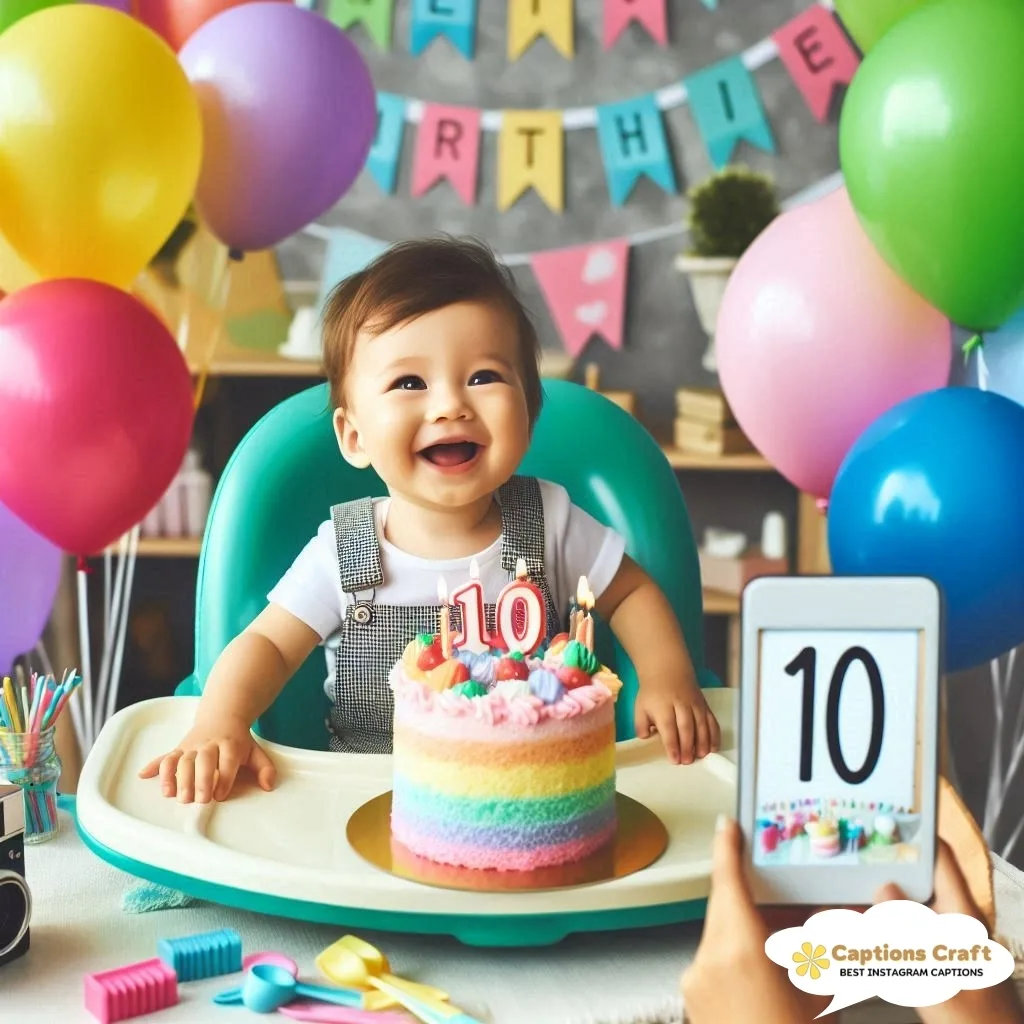 Unique 10 Month Birthday Captions to Share Joy