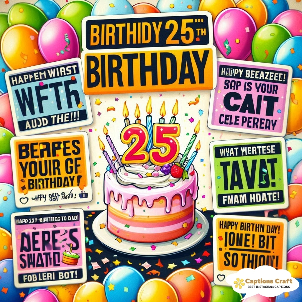 Unique 25th Birthday Captions For Instagram