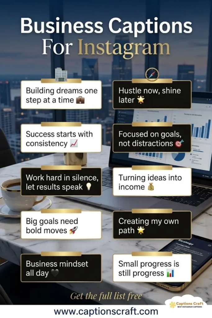 145+ Professional Business Captions For Instagram For Every Post