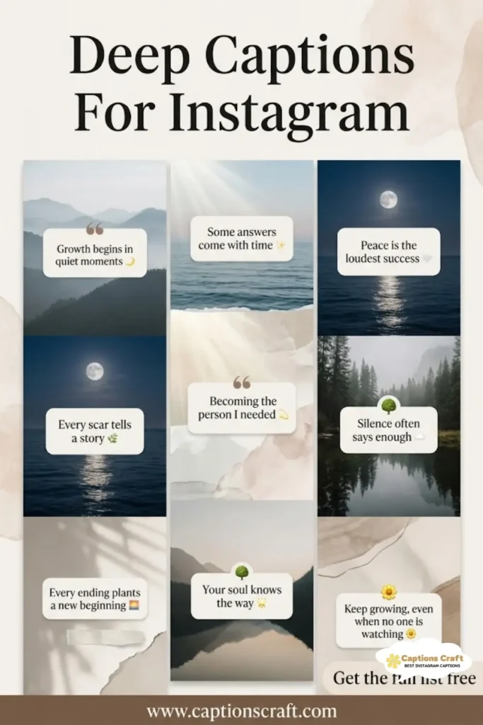 Transform Your Instagram with 127+ Deep Captions For Instagram and Quotes That Inspire