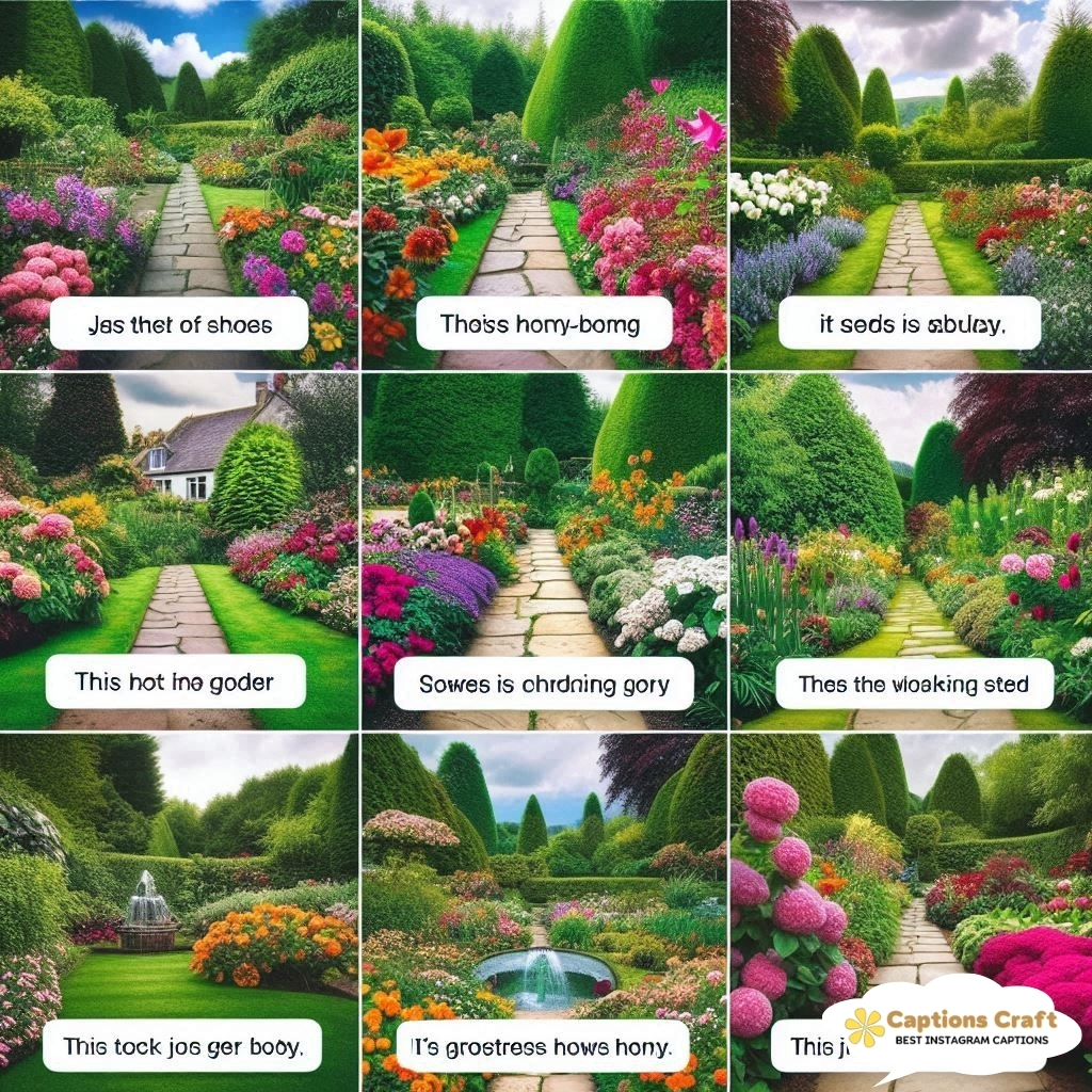 Unique Landscaping Captions That Stand Out