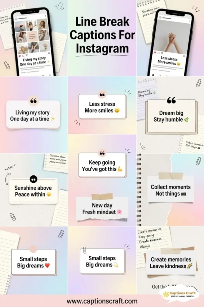 139+ Creative Line Break Captions For Instagram And Quotes That Boost Engagement in 2026