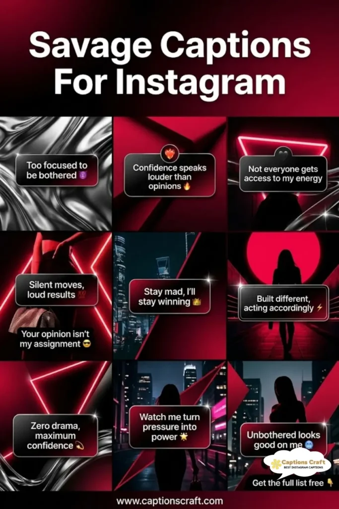 135+ Bold Savage Captions For Instagram That Will Amp Up Your Quotes Game