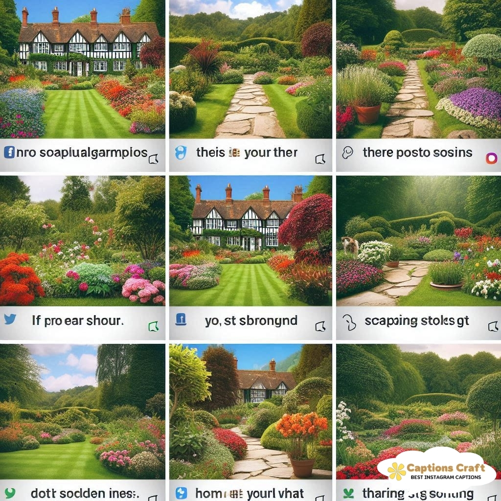 Whimsical Landscaping Captions For Your Floral Adventures