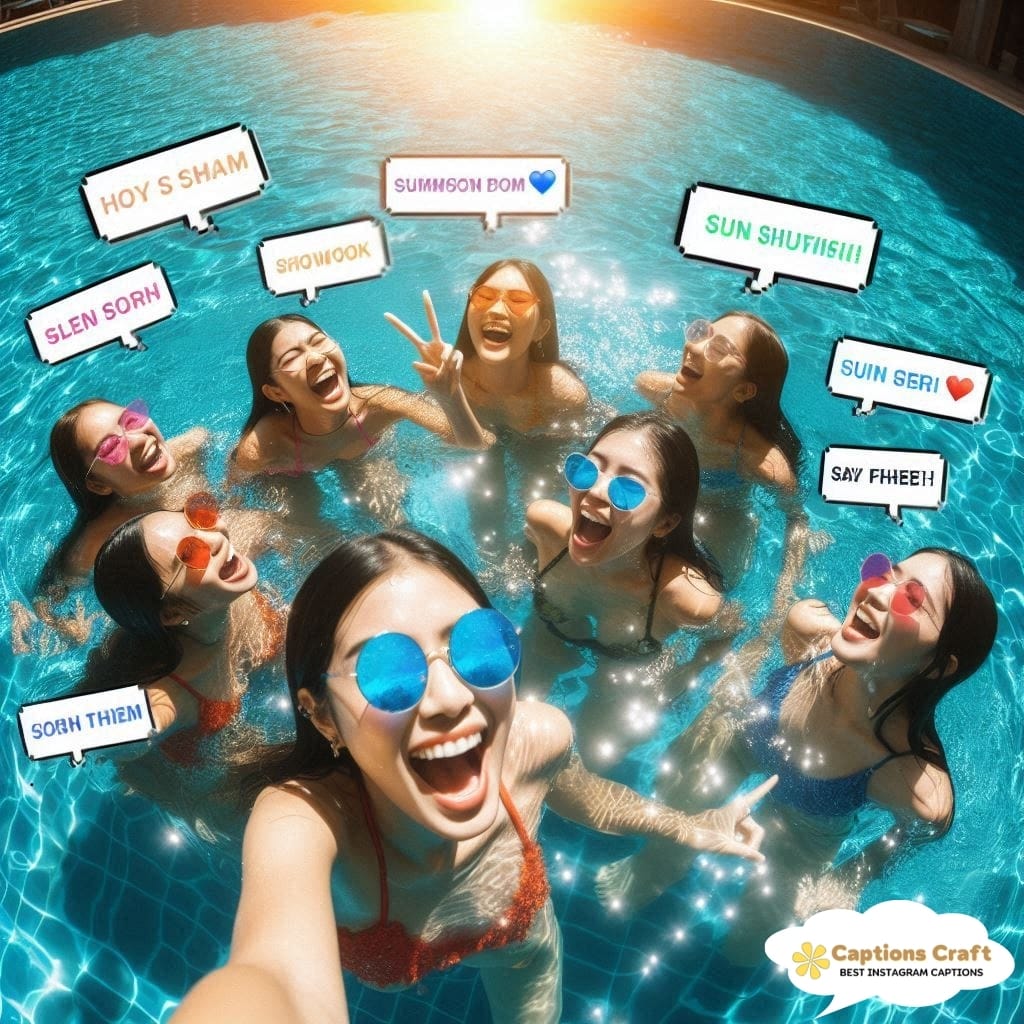 Catchy Captions For Swimming Adventures Under the Sun