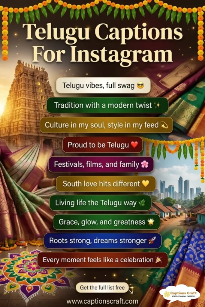 137+ Inspiring Telugu Captions For Instagram and Quotes to Shine Bright