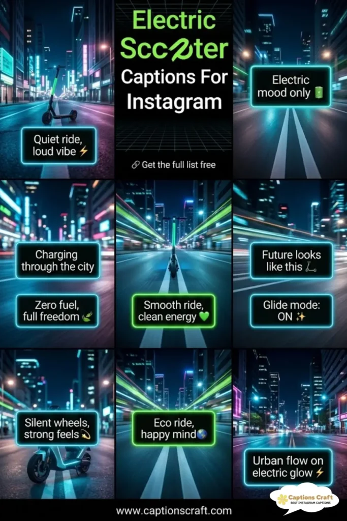 Scoot in Style with Electric Scooter Captions For Instagram and Quotes 145+ to Amp Up Fun