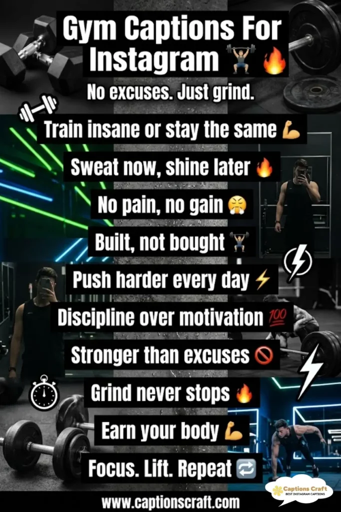 123+ Powerful Gym Captions For Instagram That Inspire Your Fitness Journey