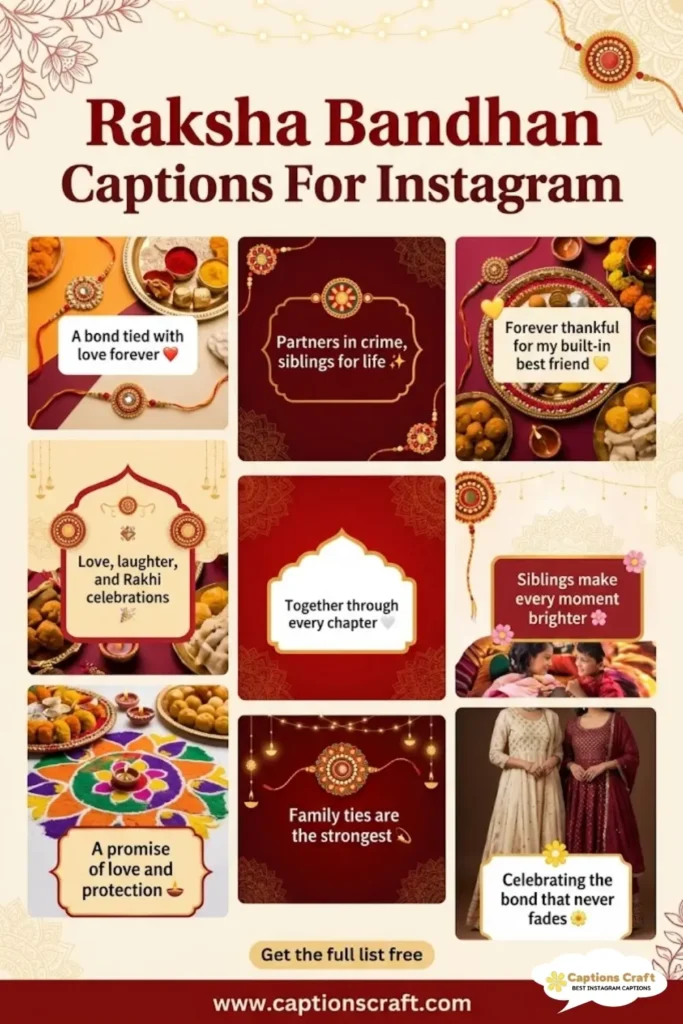 127+ Heartfelt Raksha Bandhan Captions For Instagram and Quotes to Celebrate Love