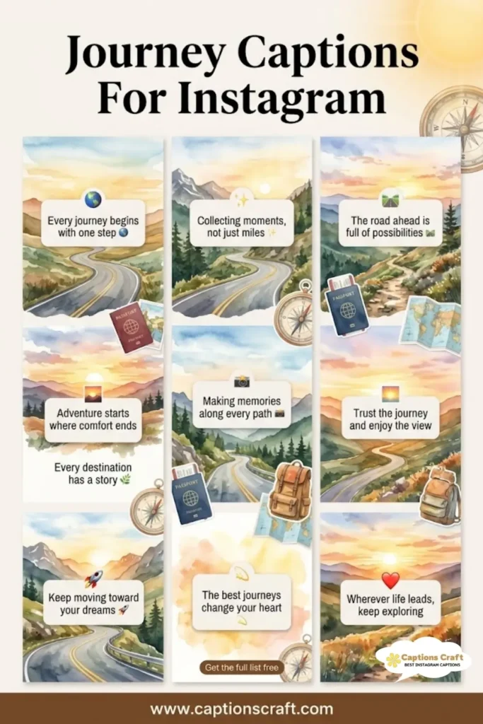 147+ Inspiring Journey Captions For Instagram And Quotes to Share Your Adventures