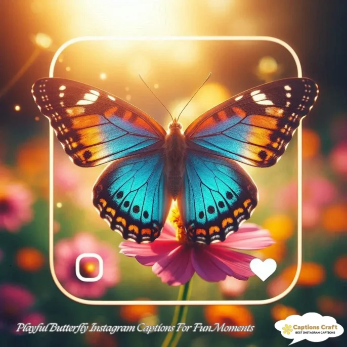 Playful Butterfly Instagram Captions For Fun Moments