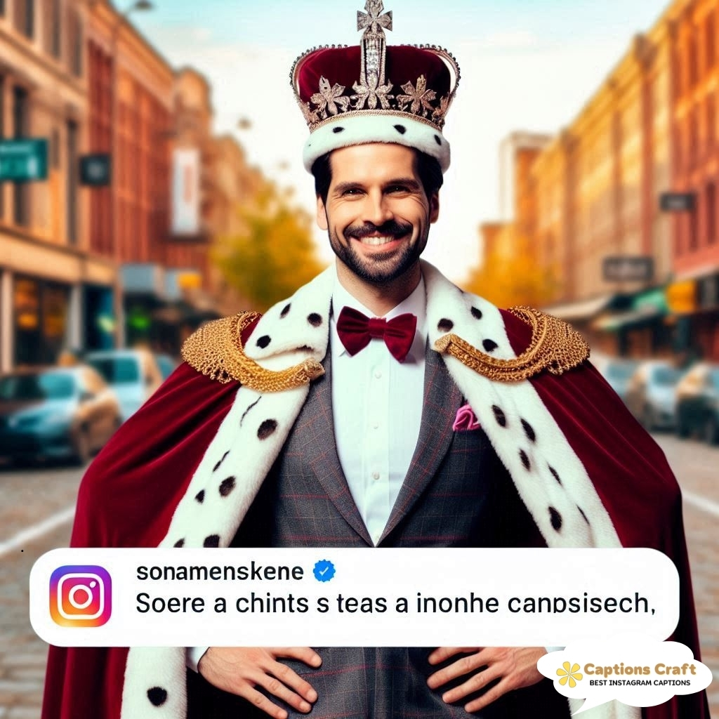 Powerful King Captions to Rule Your Feed