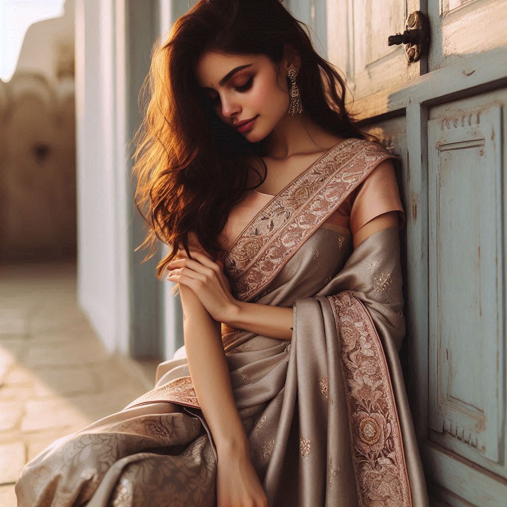 Saree Captions that Celebrate Culture
