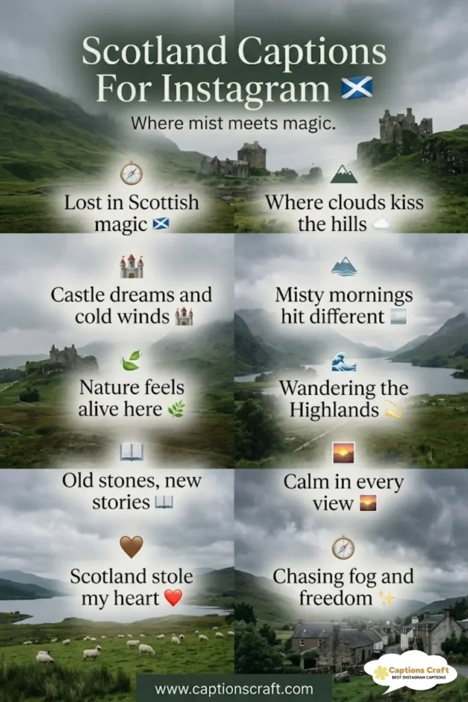 137+ Magical Scotland Captions For Instagram and Quotes That Inspire Adventure