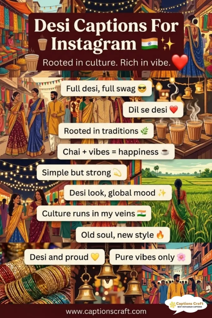 Charming Desi Captions For Instagram and Quotes That Spark Joy 145+ Times Over