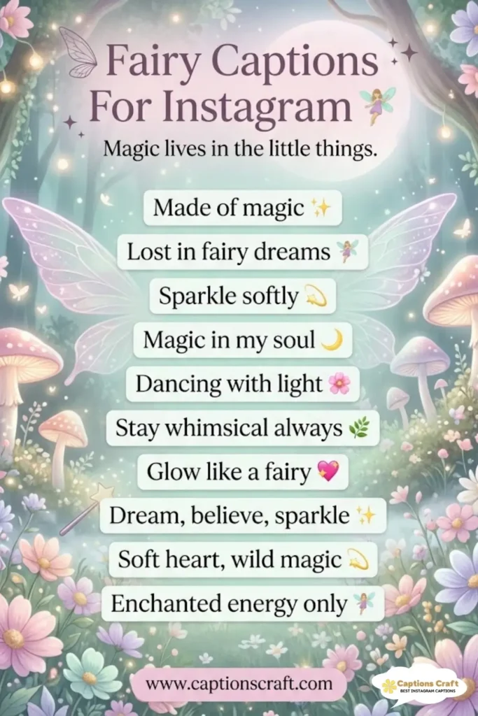 127+ Enchanting Fairy Captions For Instagram and Quotes to Spark Your Imagination