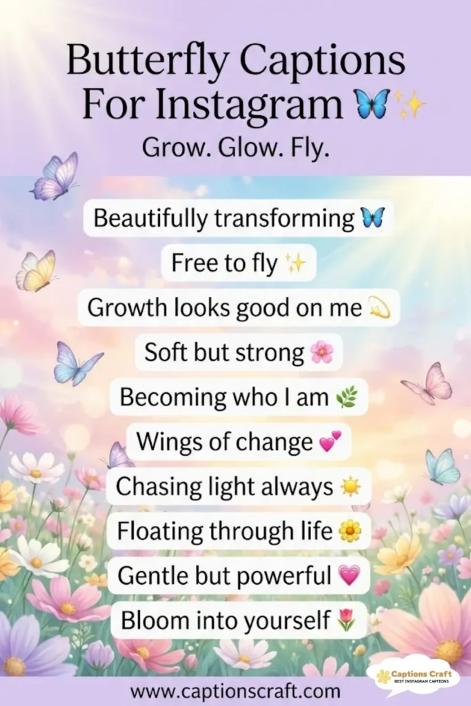 135+ Cute Butterfly Captions For Instagram And Quotes To Brighten Your Feed