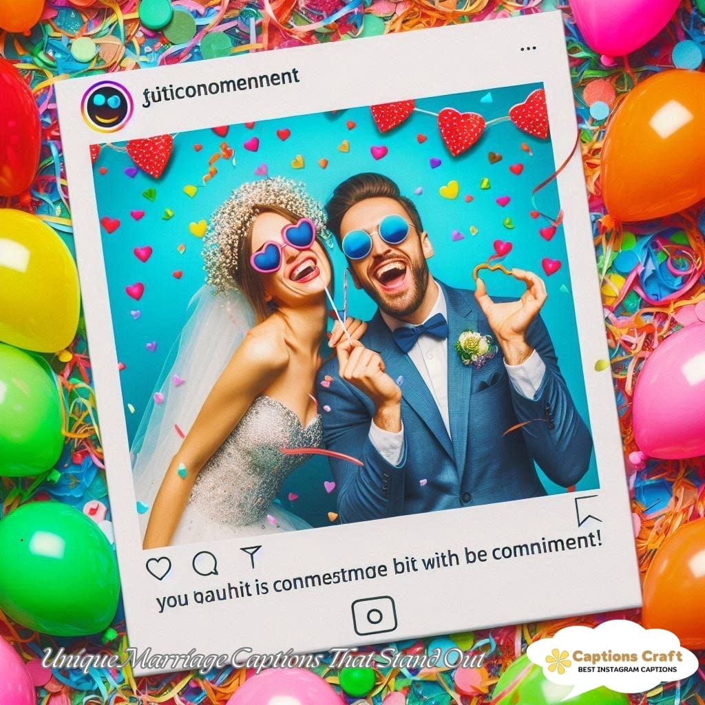 Unique Marriage Captions That Stand Out