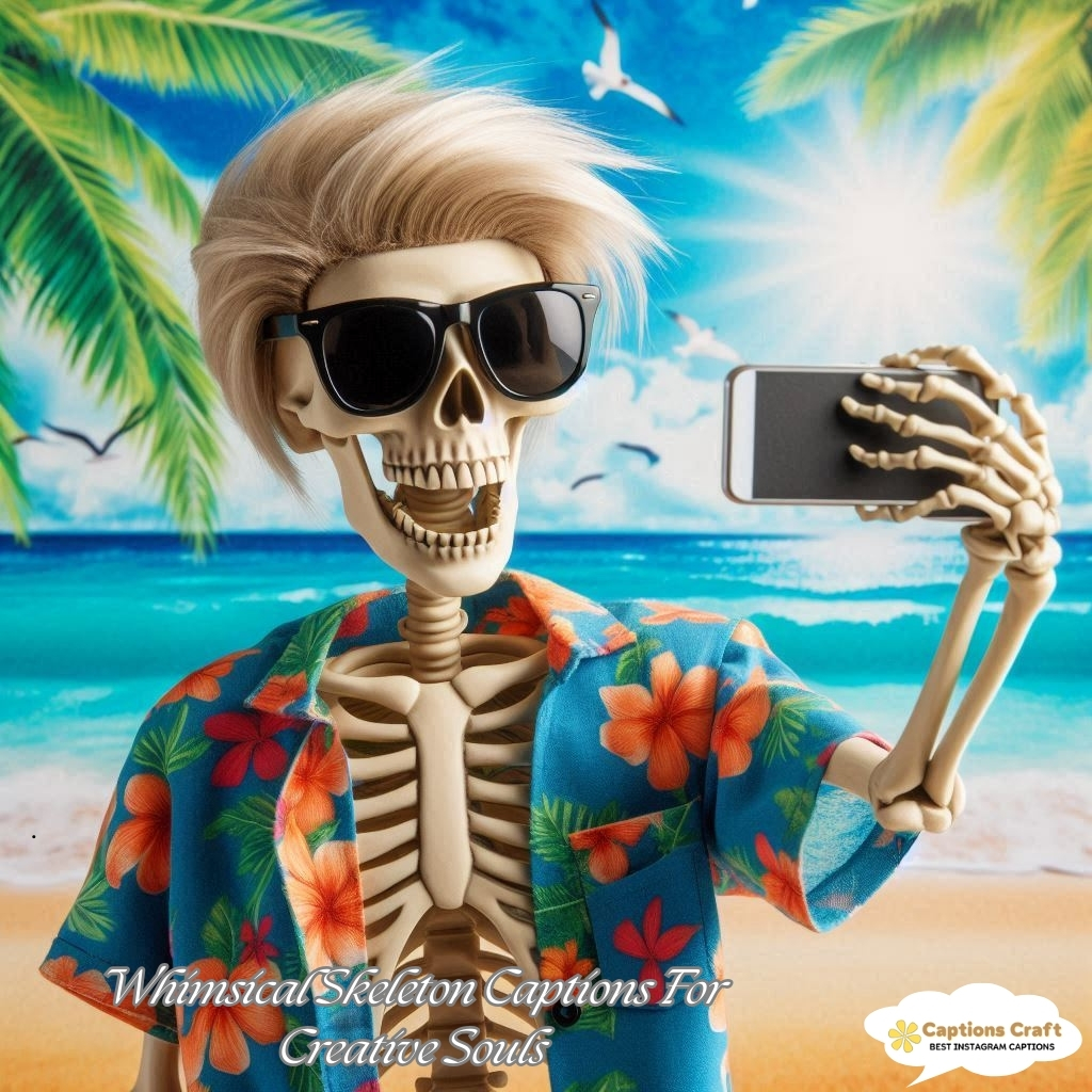 Whimsical Skeleton Captions For Creative Souls