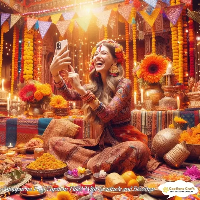 Annapurna Puja Captions Filled With Gratitude and Blessings