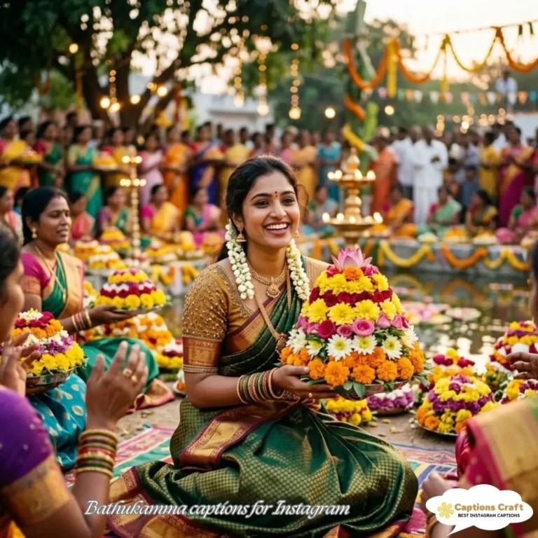 Bathukamma captions for Instagram