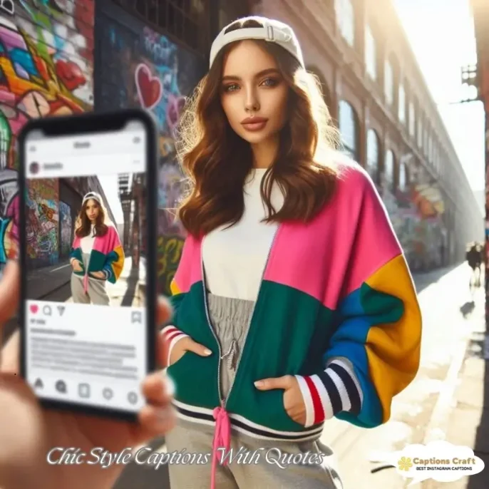 Chic Style Captions With Quotes