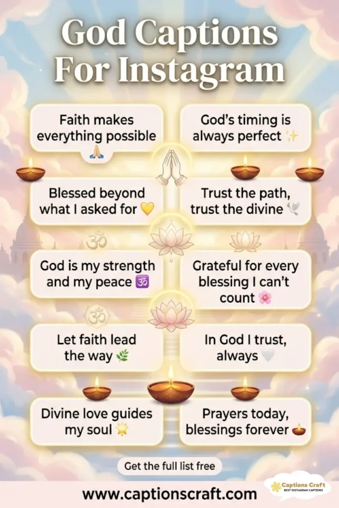 127+ Divine Inspiration with God Captions And Quotes For Instagram to Shine Bright
