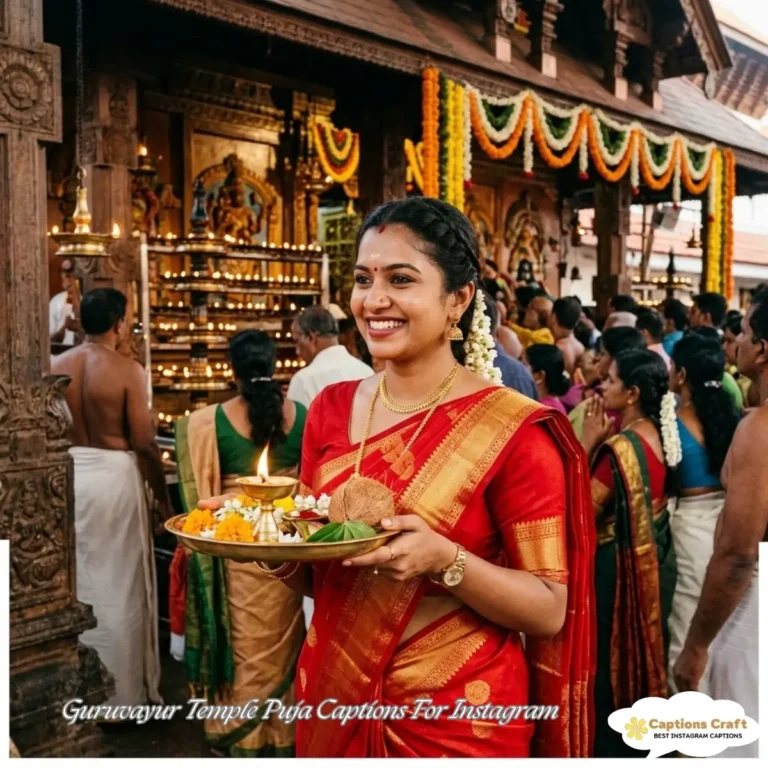 Guruvayur Temple Puja Captions For Instagram