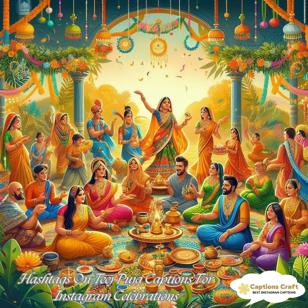 Hashtags On Teej Puja Captions For Instagram Celebrations