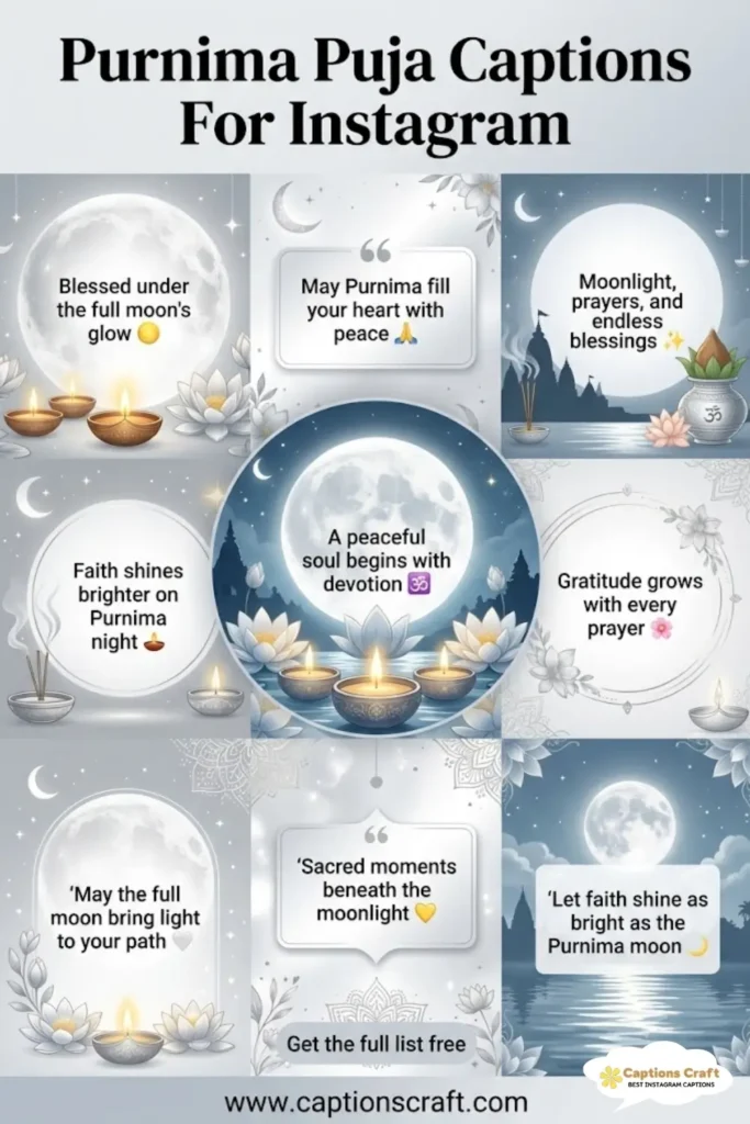137+ Magical Purnima Puja Captions For Instagram and Quotes to Inspire Your Spirit
