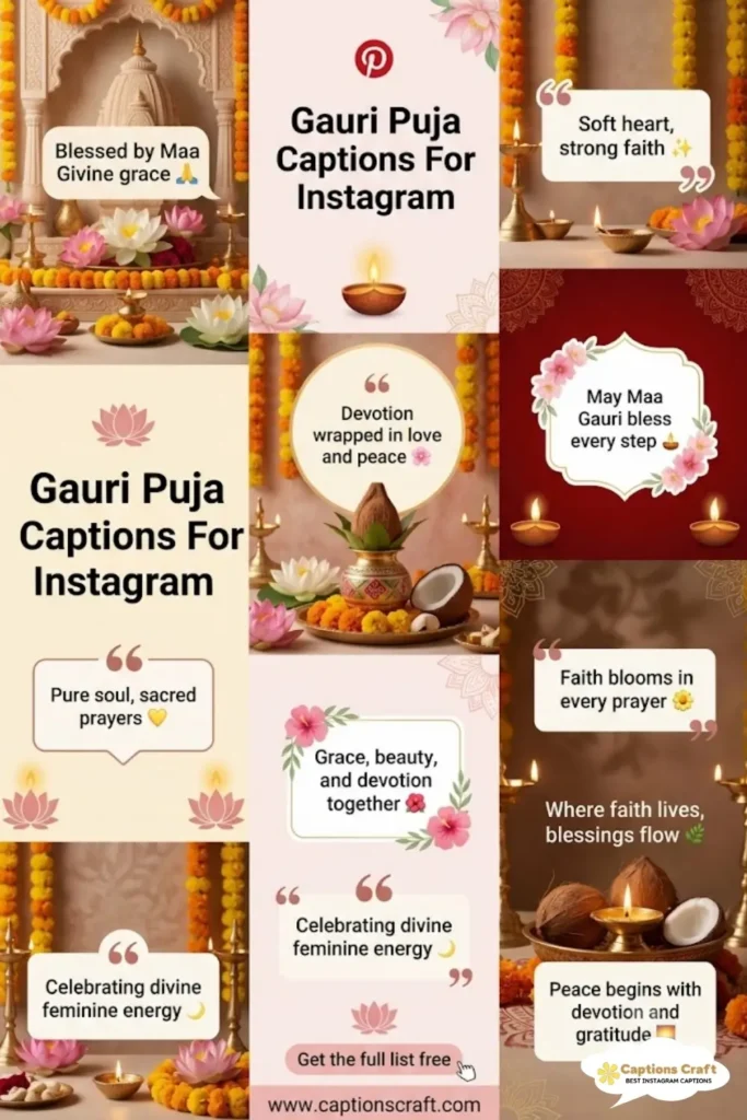 127+ Divine Gauri Puja Captions For Instagram and Quotes That Shine Bright