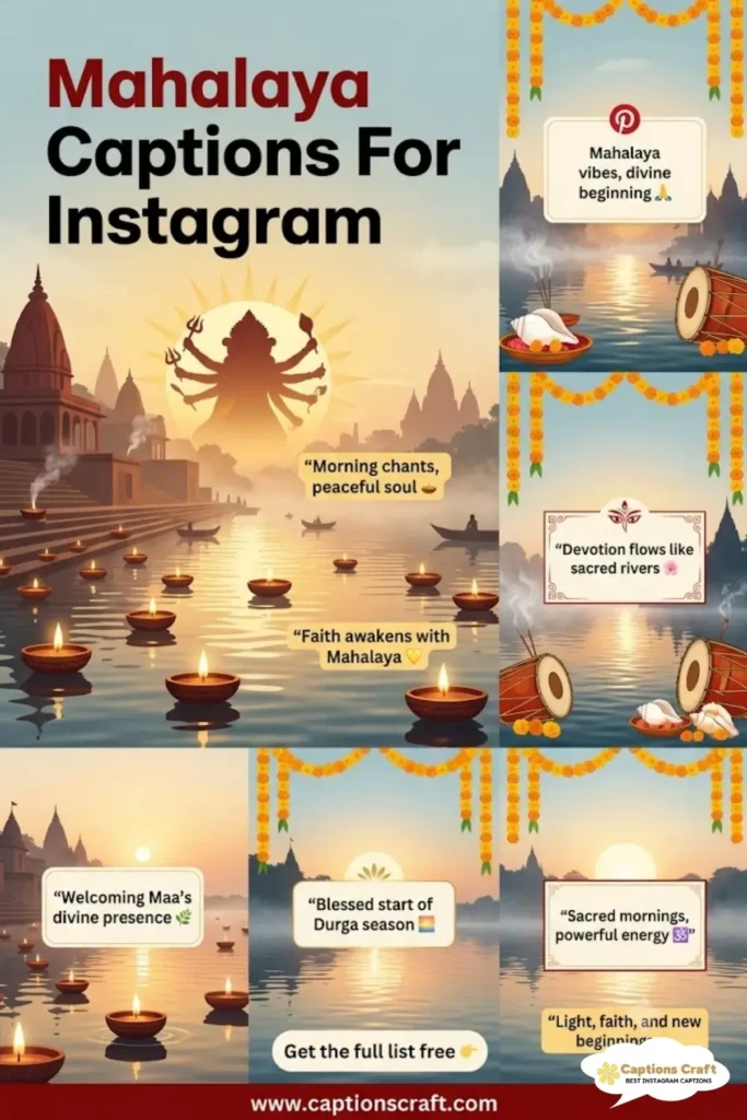 143+ Inspiring Mahalaya Captions For Instagram and Quotes to Celebrate Tradition