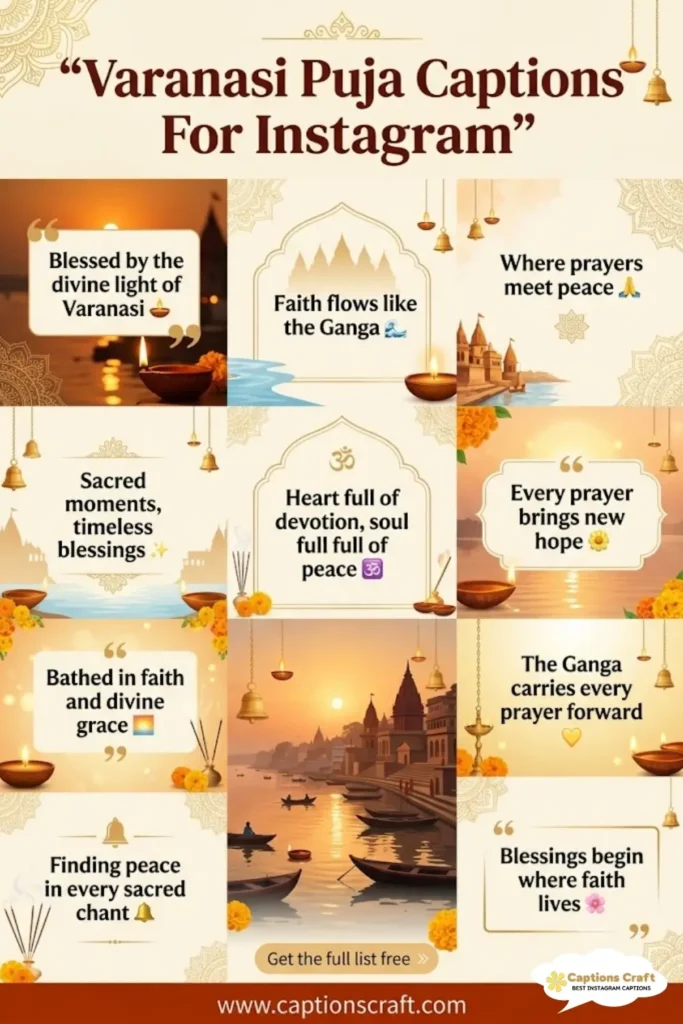 135+ Essential Varanasi Puja Captions For Instagram and Quotes You Need Now