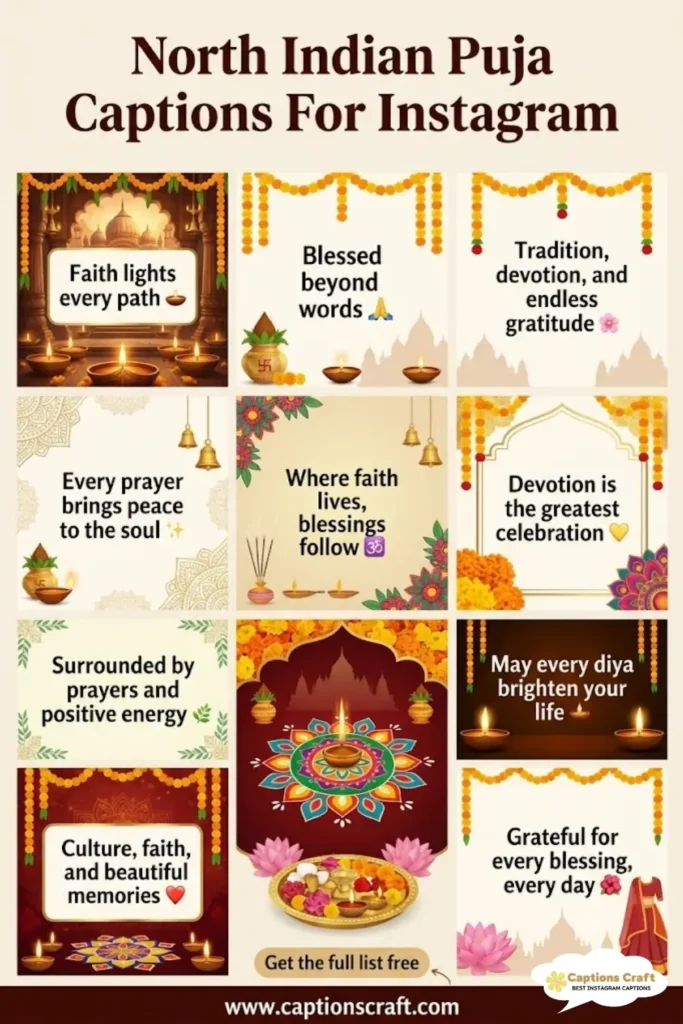 127+ Magical North Indian Puja Captions For Instagram and Quotes to Inspire You