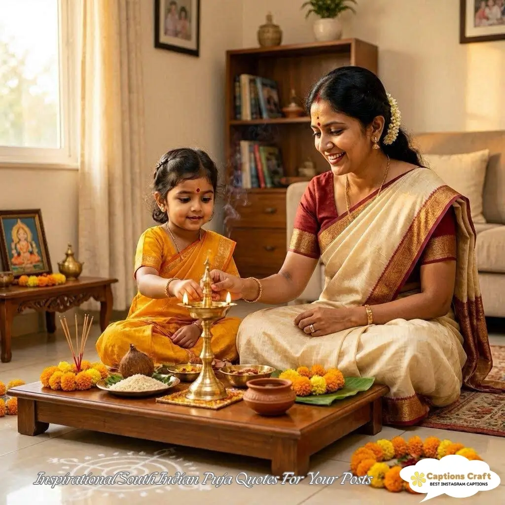137+ Inspiring South Indian Puja Captions For Instagram and Heartfelt Quotes
