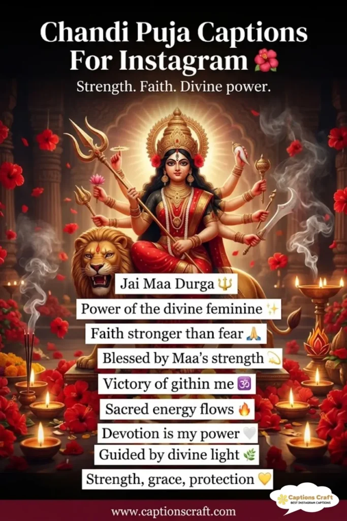 147+ Spiritual Chandi Puja Captions For Instagram And Quotres Filled With Blessings
