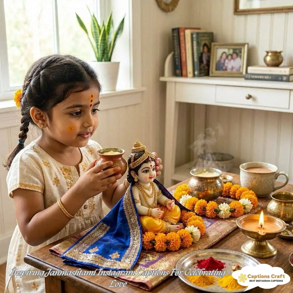 137+ Magical Janmashtami Puja Captions For Instagram to Celebrate Joy