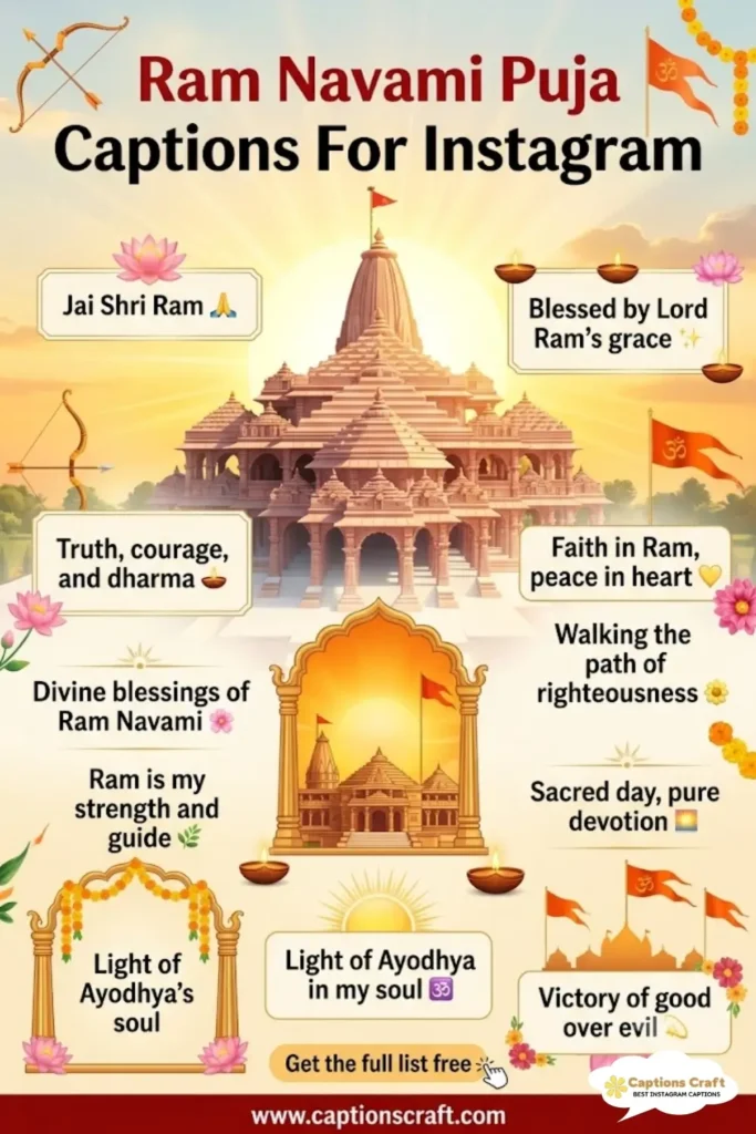 149+ Inspiring Ram Navami Puja Captions For Instagram and Heartfelt Quotes