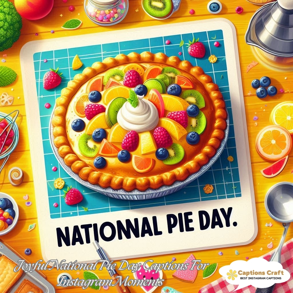 Joyful National Pie Day Captions For Instagram Moments